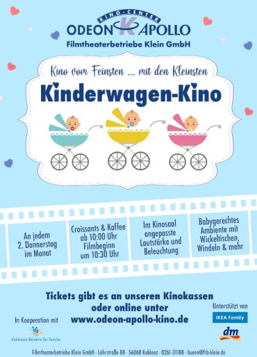 Plakat Kinderwagen-Kino Plakat Kinderwagen-Kino