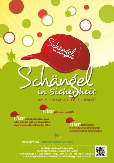 Die Rückseite des Hausaufgabenheftes mit kindgerechter Erklärung des Präventionsprojekts